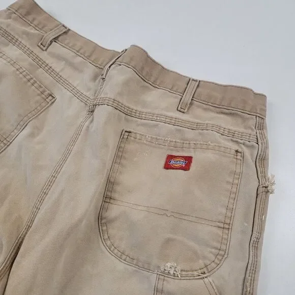 Vintage‎ Y2k Dickies Distressed Workwear Pants Sun Fade Fits 34x29 Tagged 38x30 - Picture 8 of 13